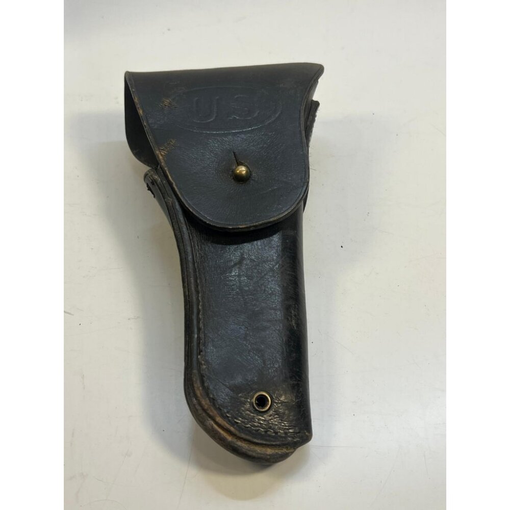 Vintage U.S. Military Leather Holster Marked Durable Collector's Item Black